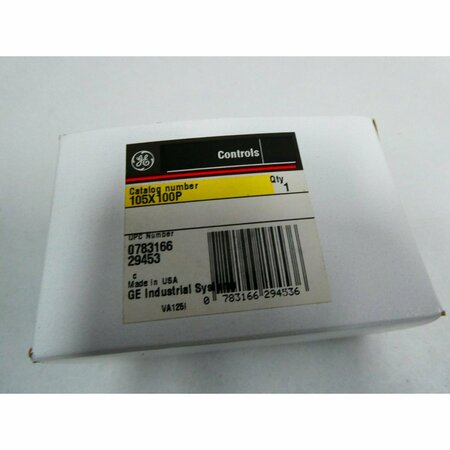 Ge AUXILIARY CONTACT KIT CONTACTOR PARTS AND ACCESSORY 105X100P
